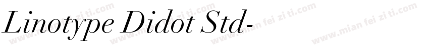 Linotype Didot Std字体转换